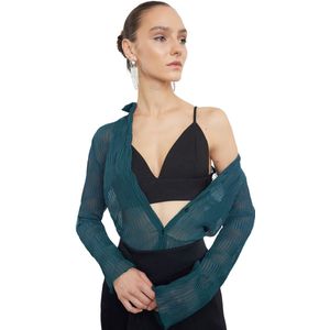 TRENDYOL Dames hanger bustier, zwart, 34