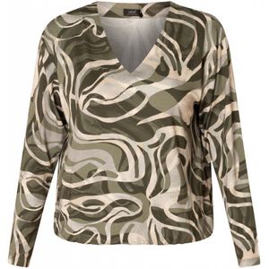 YEST Corinne - Army Green/Multi-Col - maat 34