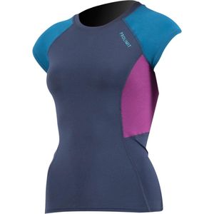 Prolimit Pure Girl S/S Rashguard Surfshirt - Maat 140  - Vrouwen - navy/donkerblauw/roze