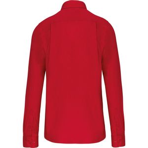 Overhemd Heren M Kariban Lange mouw Classic Red 100% Katoen