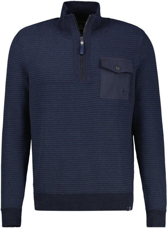 Lerros - Gebreide Troyer - Classic Navy - Structuur Breisel