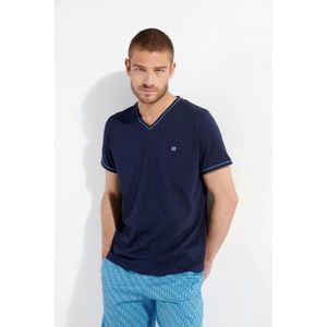 Hom Pyjama korte broek - I0BI Blue - maat XL (XL) - Heren Volwassenen - 100% katoen- 402739-I0BI-XL
