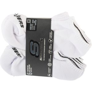 Skechers 6pk Core Lowcut Md Socks, Unisex, Wit, Sokken, maat: 35-39,5