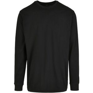 Build your Brand Organic Long Sleeve With Cuffrib BY150 - Black - XL
