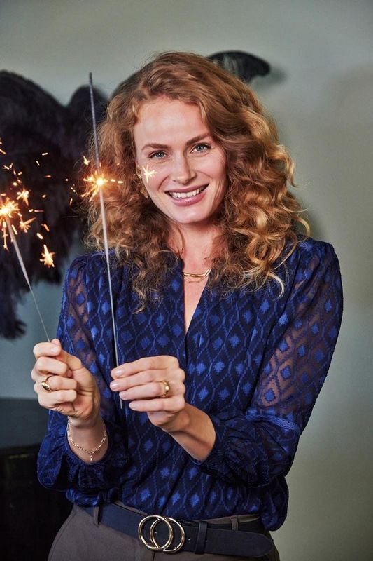 DIDI Dames Blouse Boogie Dark blue maat 36