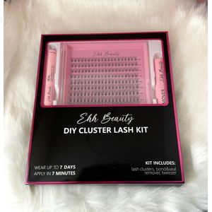 EHHbeauty - Wimpers - Diy lashes - 300 stuks - Cluster - Naturel- Nepwimpers- Stukjes wimpers - Wimperextensions - Diy lashes set - Beginner set - Bond & seal - Wimper