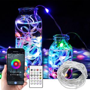 Lichtsnoer buiten - Tuya slimme Fairy lights - Kerstverlichting - RGB lichtsnoer 10 meter - Smart Life app - Slimme verlichting