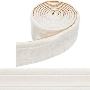 Zelfklevend Behang 200x8 cm Randlijst Witte Plinten Decoratie Rand 3D-stickers