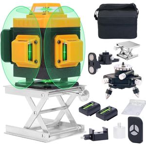360° Laser Level met Groene Stralen - Zelfnivellerend Laserhulpmiddel voor Vloer, Tegelinstallatie en Wanddecoratie