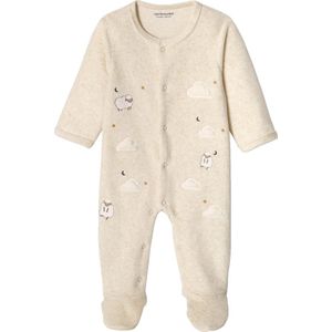 Vertbaudet Fluwelen slaappakje voor baby's met opening aan de voorkant