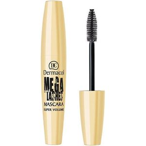 Dermacol - Mega Lashes Mascara Super Volume Mascara for volume super panoramic effect 13 ml Eye Shadow Black -