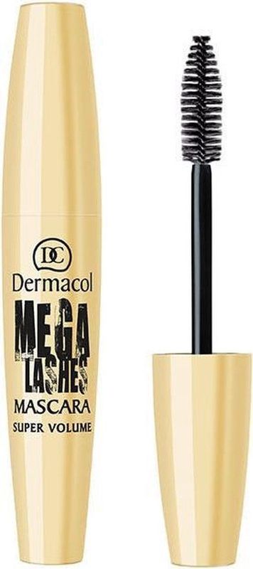 Dermacol - Mega Lashes Mascara Super Volume Mascara for volume super panoramic effect 13 ml Eye Shadow Black -