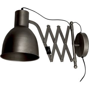 Leeslamp - Wandlamp - Wandlamp zwart - Muurlamp - Industrieel - Zwart - 40 cm