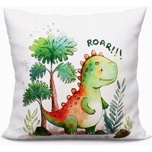 Dino Kussen 40x40 cm - Zacht Siliconen Vulling, Wasbaar