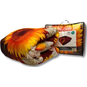 Beau Maison - Sunflower - Dekbed Zonder Overtrek - 140 x 200 cm - Hoesloos - Wasbaar