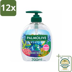 Palmolive Handzeep Aquarium 300 ml - Voordeelverpakking - 12 stuks - Vegan - PH-neutraal