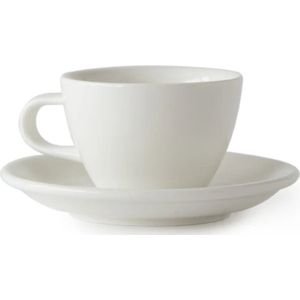 ACME Flat White Kop en schotel - 150ml - Milk (wit) - koffie kopje - porselein servies