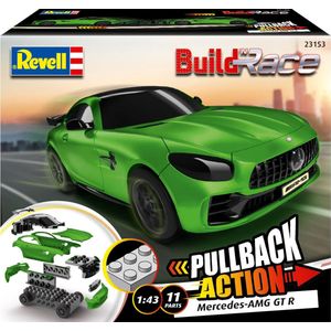 1:43 Revell 23153 Build n Race Mercedes-AMG GT R - green Plastic Modelbouwpakket