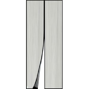 Magnetisch hor deurgordijn - Zwart - Hor tegen insecten - 100 x 210 cm - Vliegengordijn - Vliegengaas met klittenband montage - Hordeur zonder boren - Sterke magneten - Eenvoudige installatie - Horgordijn - Horren voor deur - Zelfklevend