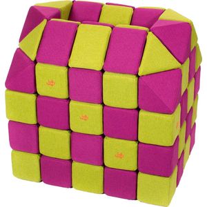 Magnetische blokken JollyHeap® - Magnetic blocks - blokken - educatief speelgoed - roze/groen