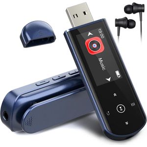 MP3 Speler Bluetooth - FM-Radio - Blauw