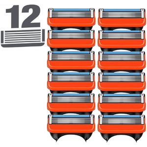 Universele Scheermesjes - 5 Blade Compatibel - 12 scheermesjes - voor mannen