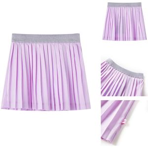 vidaXL Geplooid Kinderrokje - Geplooide Kinderrokjes - Kinderrokje - Kinderkleding - Kinderrokje geplooid 128 lila