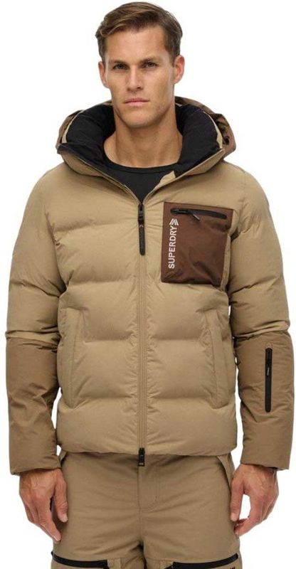 Superdry - Ski Sports Padded Block Jacket - Bruin - Jas