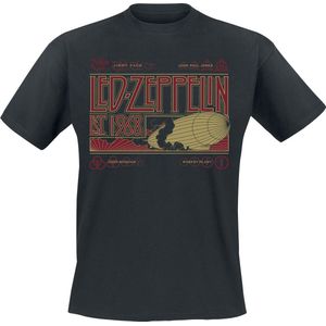 Led Zeppelin Zeppelin & Smoke Heren T-shirt - zwart - 3XL