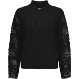 Object - Objelisse Knit Re - Pullover - Zwart