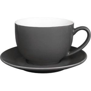 Olympia Cappuccino Cups Houtskool 340ml 12 Stuk