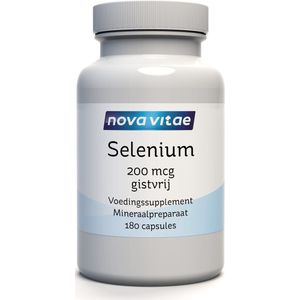 Nova Vitae - Selenium - 200 mcg - gistvrij - 180 capsules - Vegan