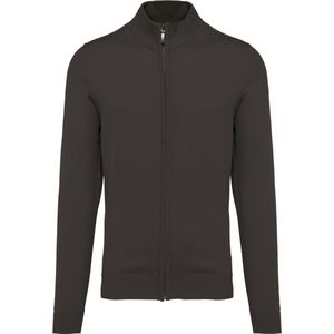 Kariban Heren cardigan met rits K961 - Dark Grey - S