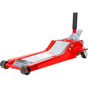 Hydraulische garagekrik 2 t extra laag en lang met voetpedaal MW Tools CAT20DL