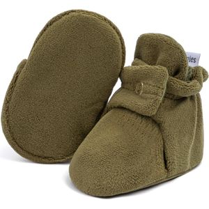 Steppies - Baby Slofjes voor Jongens en Meisjes - Groen - 0-3 Maanden (9cm) - Schoenmaat 15-16