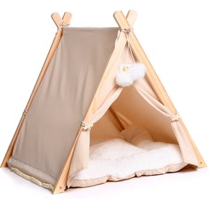 Dogs&Co Tipi Tent voor katten of kleine honden Ecru