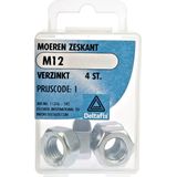 Deltafix - Moer Zeskant - Verzinkt - 4 Stuks