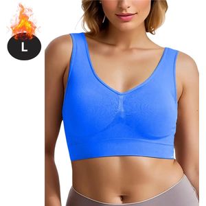 Livano BH Zonder Beugel - Zonder Bandjes - Push-up Bh's - Comfort Beha - Gemengd - Comfortabel - Koningsblauw - Maat S