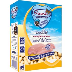 Renske Hond Vers Adult Graanvrij 395 g - Hondenvoer - Kip