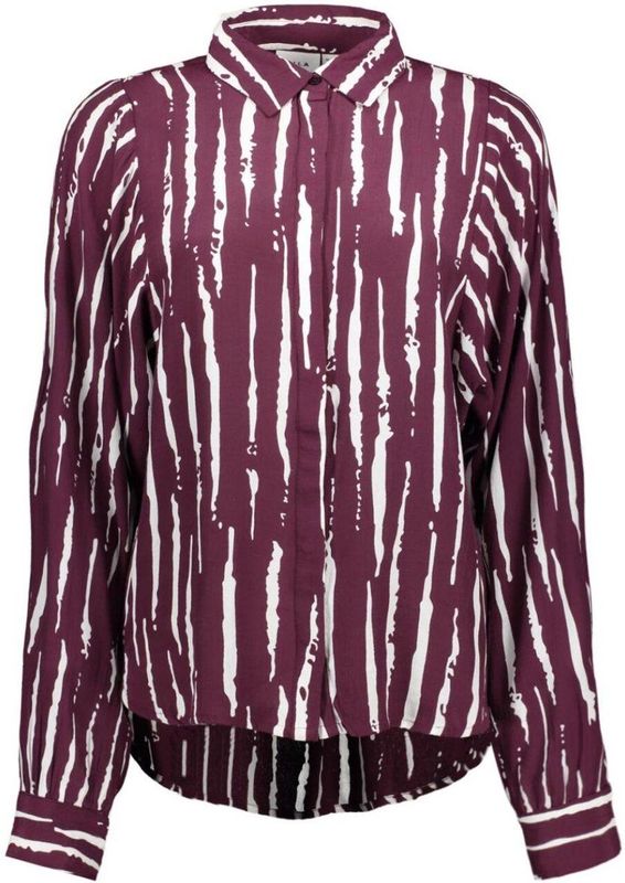 Vila - Vikirse fig ls shirt - Blouse - Paars - Lange Mouwen