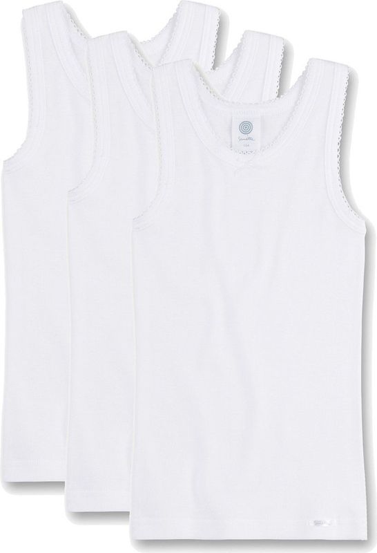 Sanetta - Meisjesonderhemd - Set van 3 - Biologisch Katoen - Hoogwaardig en Duurzaam