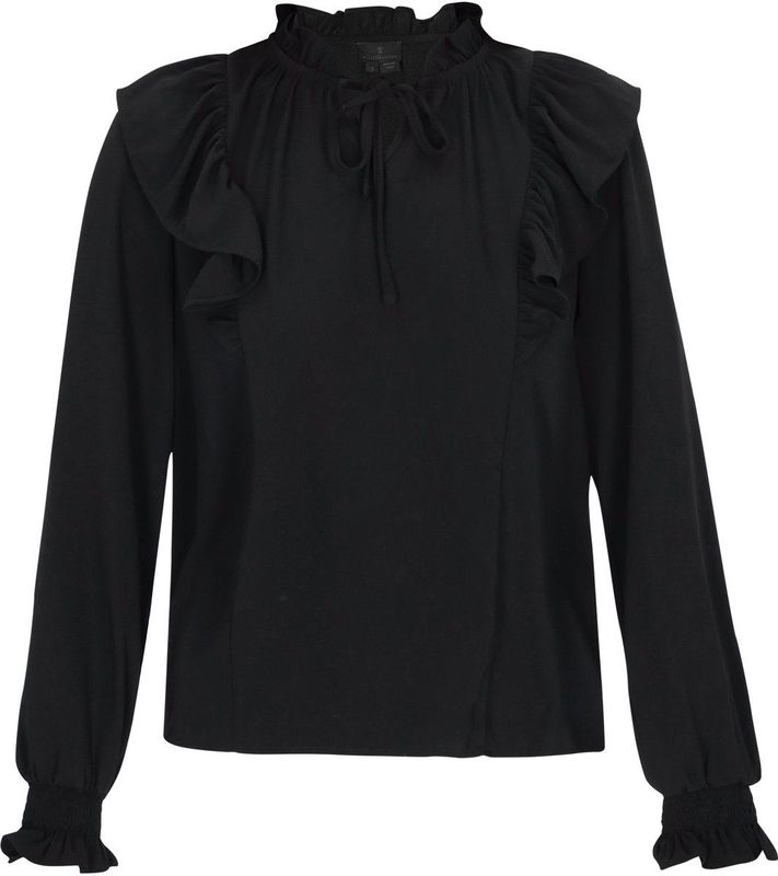 DreiMaster - Classic Look - Blouse - Tijdloos - Normale Pasvorm - Sleutelgathals