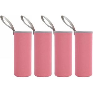 4 stks Neopreen Water Fles Houder - Thermische Isolatie Cup Cover - 2.7x7.1 inch .