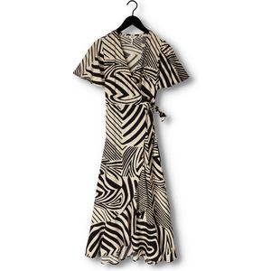 Object Objfaline Ss Wrap Long Dress Jurken Dames - Kleedje - Rok - Jurk - Zwart - Maat 34