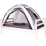 Deryan Bedtent Klamboe - 200x90cm - Hoogste kwaliteit Muggennet Muskietennet 1mm gaas - Ivory