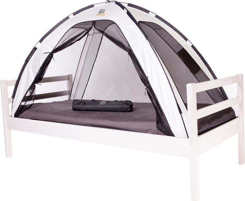 Deryan Bedtent Klamboe - 200x90cm - Hoogste kwaliteit Muggennet Muskietennet 1mm gaas - Ivory