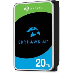 Seagate - Skyhawk AI - Harde Schijf - 20 TB - 3.5 inch - SATA 6G - 512 MB Cache - 7200 RPM