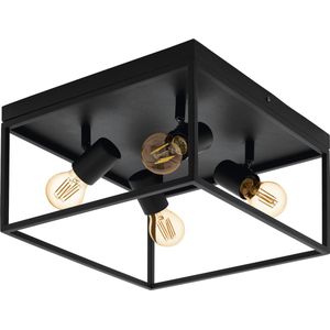 EGLO Silentina Plafondlamp - E27 - 36 cm - Zwart