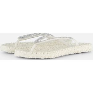 Ilse Jacobsen Slippers met grove glitter CHEERFUL03G - 12 Creme