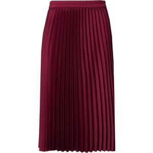 MIAMODA MIAMODA - Dames - Geplooide rok A-lijn elastische tailleband - Purper - Maat 44